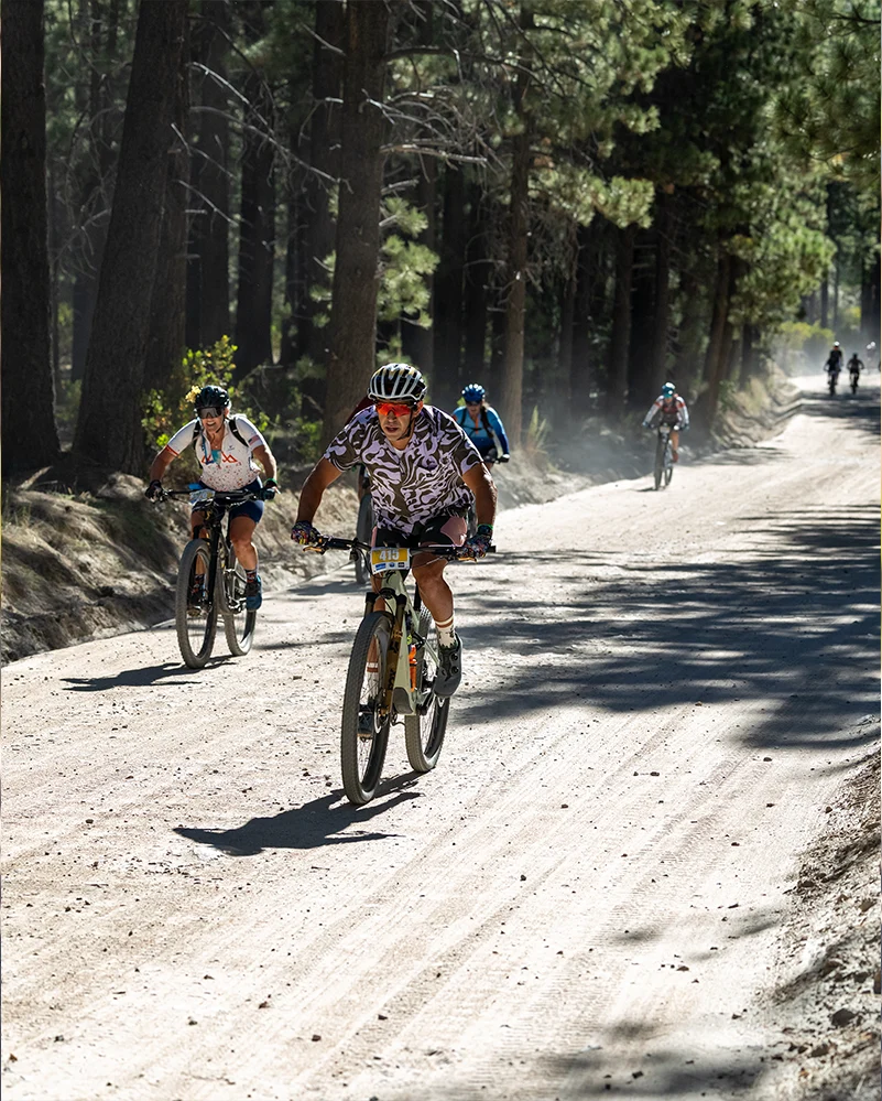 Cross Country mountain bike event racers at TOur de Big Bear California